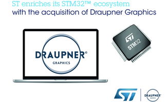 意法半导体收购图形用户界面软件专业开发公司Draupner Graphics